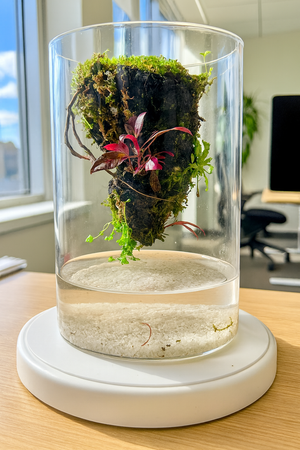 Mystic Mountain – The Floating Lava Edition Small size. 4 inch width and 6 inch height. with Clip on LED light