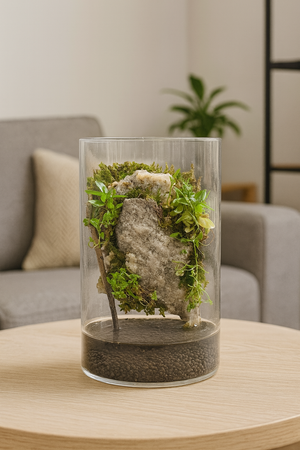 Mystic Mountain – White Mountain Edition Small size. 4 inch width and 6 inch height with Clip on LED light